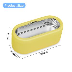 3mins Timer Mini Ultrasonic Cleaner Skymen 360ML 40kHz PSE For Eyeglasses