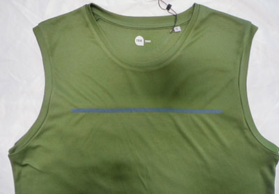 Lightweight 100% Polyester Army Green Mens Sleeveless Tank Top Mens Tank Vest Soft