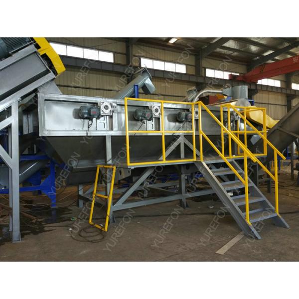 304 Stainless Steel 150 KW Polythene Bags Recycling Machines 300 Kg / H Full Automatic