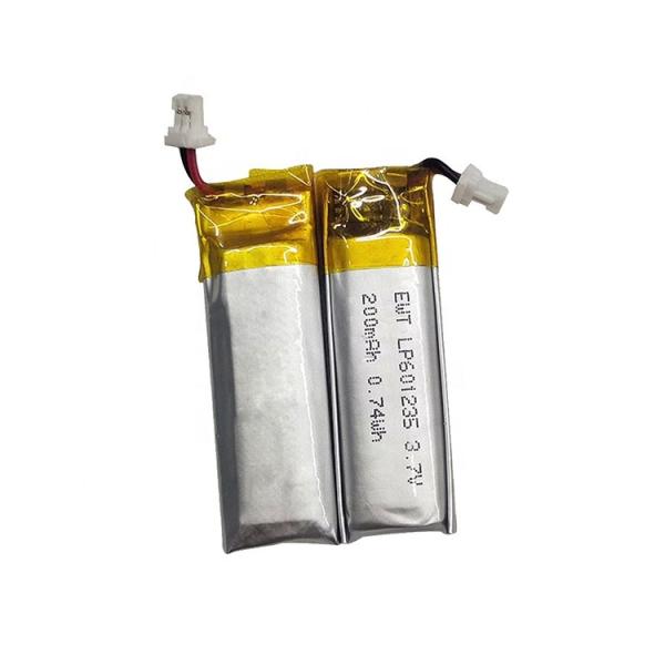 Buy Custom Lithium Polymer Battery LP601235 3.7v 250mAh LiPo Battery at wholesale prices