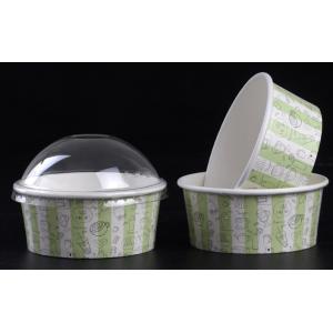 Disposable Ice Cream Cups Gelato Cups With Covers and Spoons