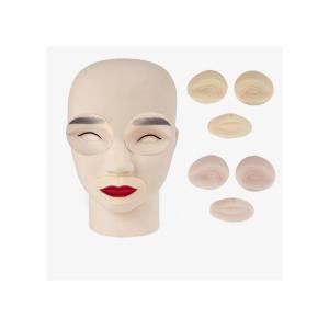 Quality Emulsion Material Tattoo Practice Skin 3D Effect Silicone Head Model for sale