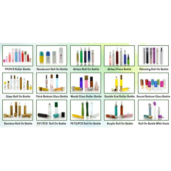 8ml Transparent Round Glass Applicator Cylinder Roller Ball Rollon Perfume Bottle