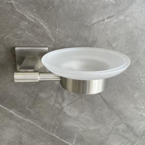 Square Liquid Soap Dish Holders Wall Mounted Polished