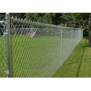 China Iron Wire Mesh Chain Link Fence With 60x60mm Mesh Size And 3mm Wire Diameter on sale