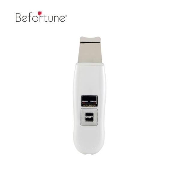 White Color Ultrasonic Skin Scrubber Machine Electric Blackhead Remover