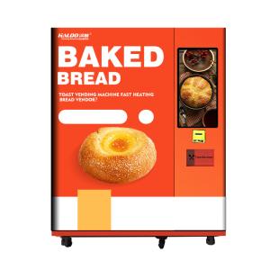 China Automatic Fresh Baked Food Bread-Baking Vending Machine with Microwave Oven on sale