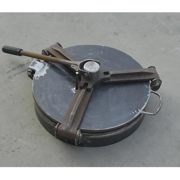 Modified Rubber/Nitrile Rubber Seal Material Carbon Steel Three-claw Manhole Cover for Powder Material Transport Tank