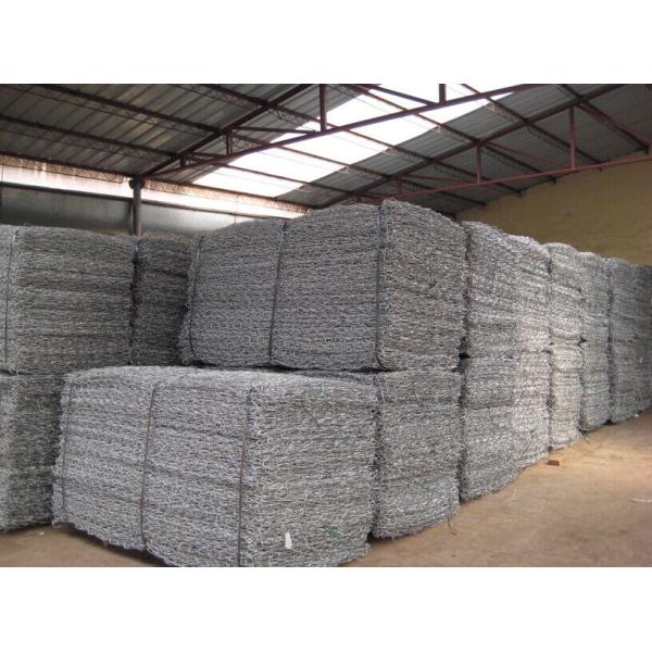 Gabion Mesh Cages , Welded Gabion Baskets Easy Assemble Galvanized River