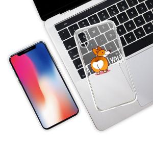 Thin Rubber Designer Cell Phone Cases For Iphone X Sweat Free Animal Puppy Dog