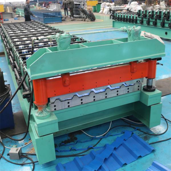 Hydraulic ibr roofing panel roll forming machine 0.3-1mm coler steel automatic for steel construction