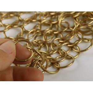 Stainless Steel Ring Wire Mesh Curtain Decorative For Architectural Drapery