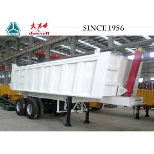 Durable 20 To 30 CBM 30 Tons 2 Axle Square Shaped Tipper Semi-Trailer
