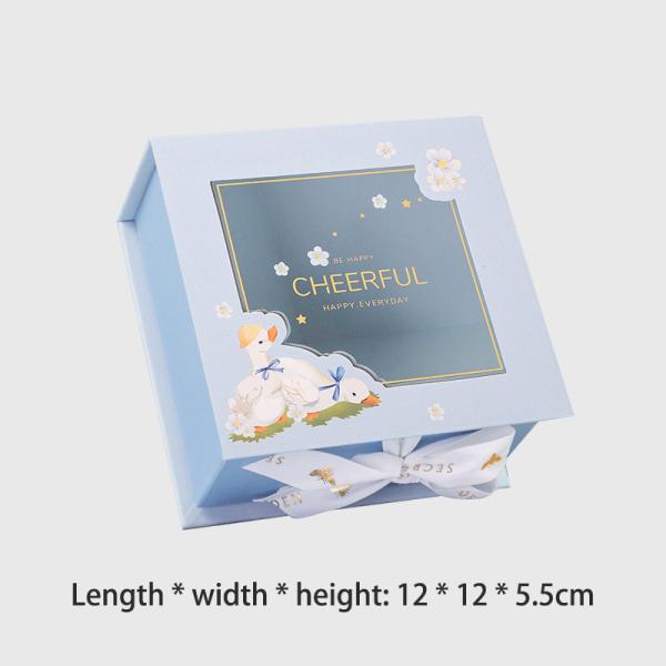 Handmade Luxury Rigid Cardboard Paper Gift Box Custom Printed