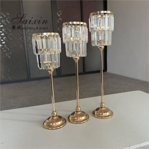 Crystal Votive Tealight Candle Holder Candlestick Wedding Home Table Decor