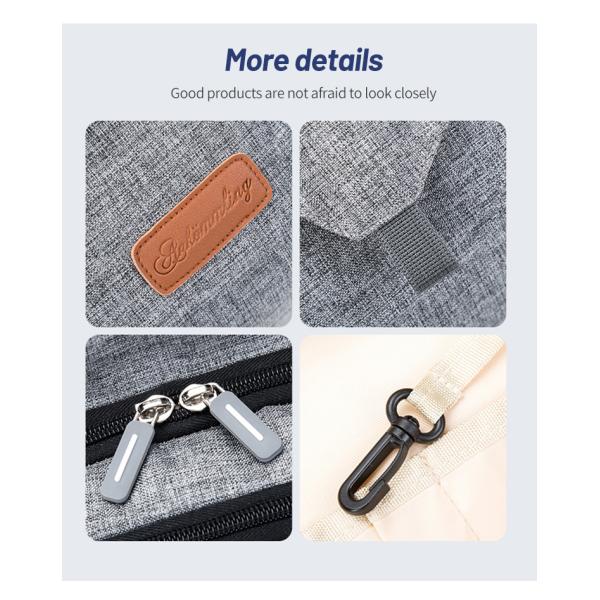 Maternity Diaper Bag Backpack With USB Interface 11.4*7.5*17.7inch