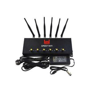 Adjustable 6 Bands Cell Phone Signal Jammer , CDMA GSM PCS 3G 4G Signal Blocker
