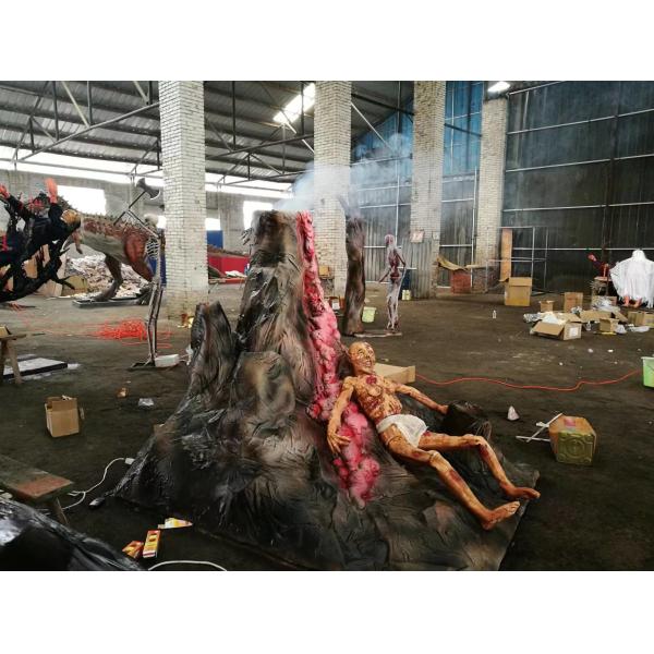 Wooden Box Packaging Haunted Mansion Halloween Decorations Windproof Limited Availability