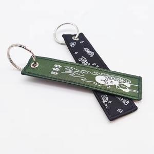 Polyester Custom Embroidered Keychain For Employee Recognition