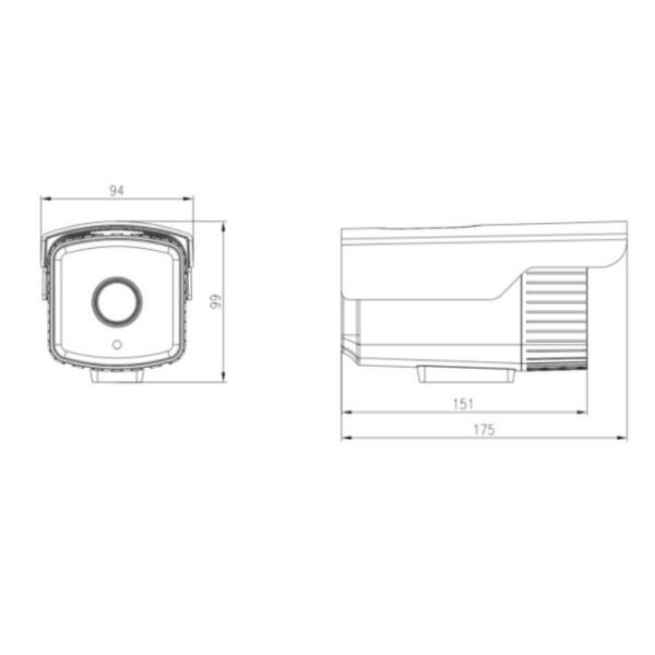 Face Detection Network IP Camera 2MP 1/2.8" Progressive Scan CMOS