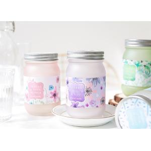 Large Frosted Glass Candle Holder Lead - Free Glass Unique Design