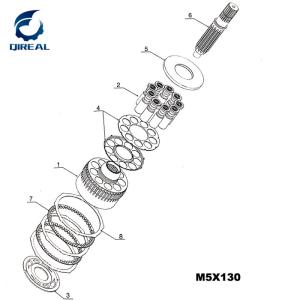 M2x150 M2x170 M2x210 Hydraulic Swing Motor Parts