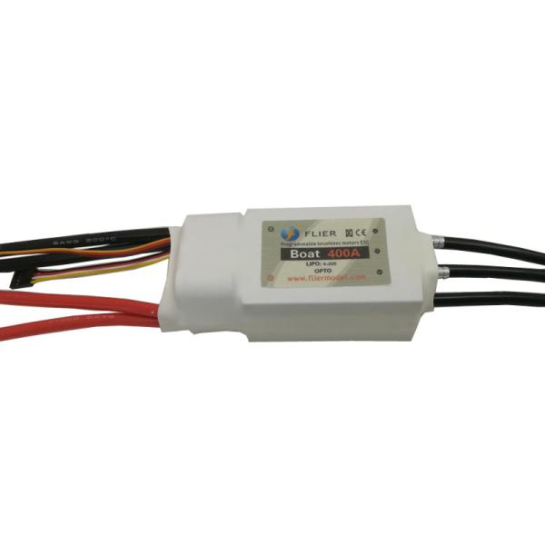 12 Months Warranty RC Boat ESC Brushless Speed Controller White Color 22S 400A