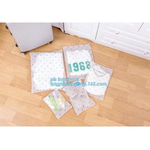 Slider Lock Zipper One Side Clear Plastic Bags Suppier For Underwear, Natural