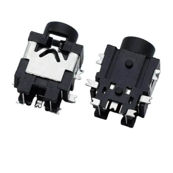 Buy 7 Pin Stereo Audio Jack For PCB Mount 4 Pole 2.5mm Headphone Socket at wholesale prices