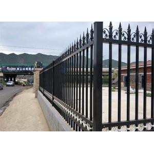Residential L3m Tubular Steel Fence Square Post Dark Green