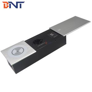 EU Power Socket Sliding Desktop Mounted Power Data Socket Sliding Open Type