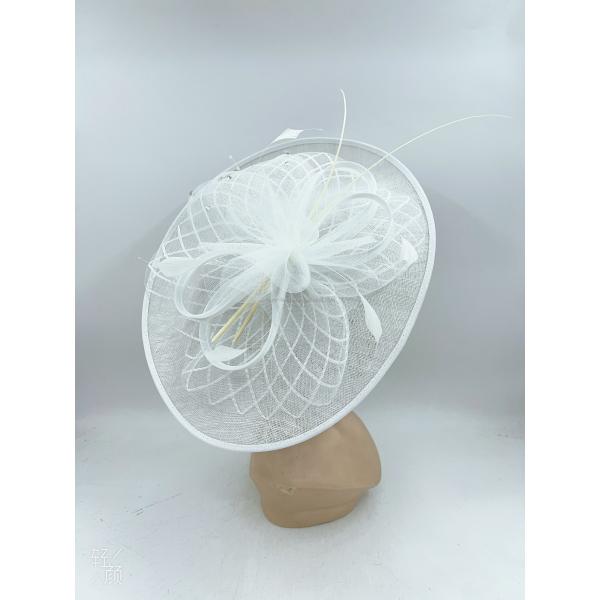 Shipping DHL UPS FEDEX EMS TNT Sinamay Feather Fascinator with Peacock Feather Detail