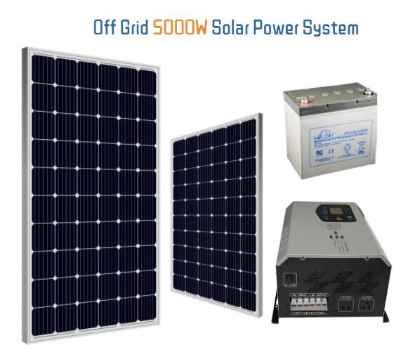 Buy Multipart Setup Monocrystalline Panel Solar Power Home Kits 5000W Solar Panel Kit at wholesale prices