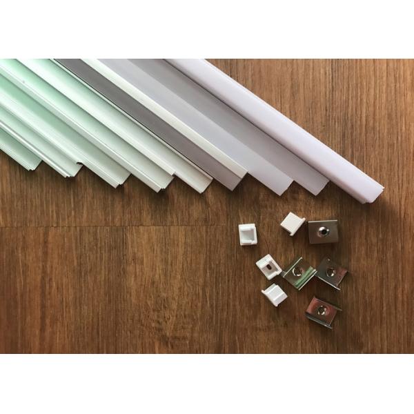 Opal Matte Led Aluminium Extrusion Profiles Indoor Lighting With End Caps Clips
