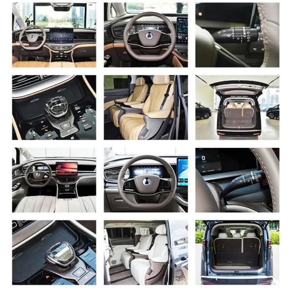 2022 Black/Blue Auto Denza Dnine Dm-I Electric Car 945 Luxury Plug-In Hybrid Medium Mpv