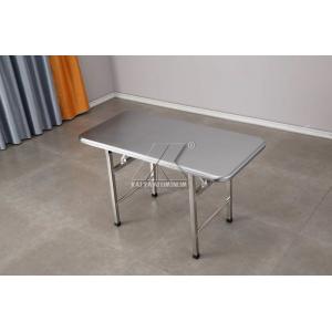 Polished Furniture Aluminium Profiles Rectangular Folding Aluminum Table Chairs