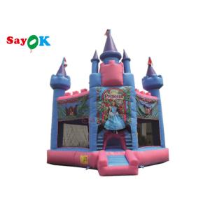 Waterproof Inflatable Bounce House Princess Frozen Carriage Bouncy Castle With