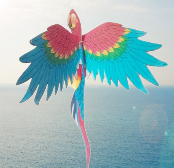 Home Furnishings Party Decoration Large Animal Simulation Paper Carving Bird Parrot Honeycomb Paper Crafts