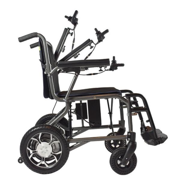 Buy Lightweight Aluminum Foldable Power Electric Wheelchair 125kg Load at wholesale prices
