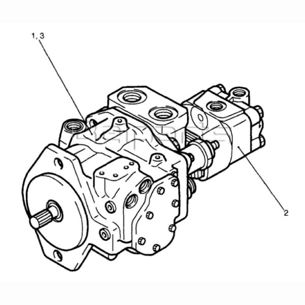 Belparts Excavator Hydraulic Pump For E70 E80 K3SP38B YT10V00002F2