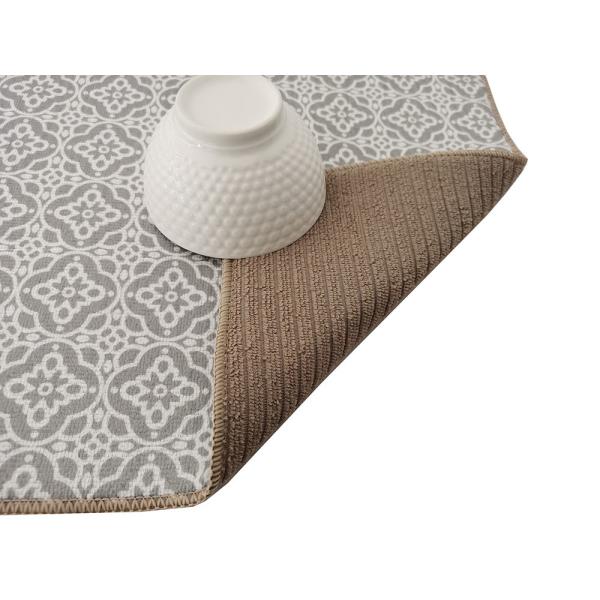 Washable 100% Polyester Dish Drying Mat Absorbent Dish Drainer Mat