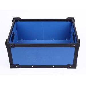Waterproof pp correx plastic black folding stackable moving boxes