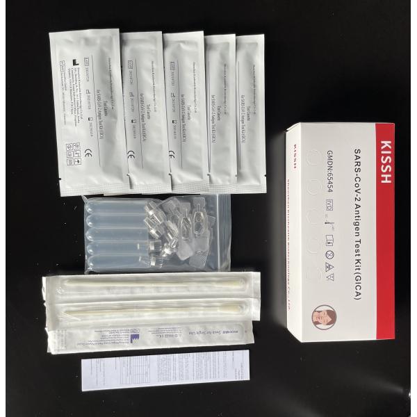Buy KISSH Plastic Colloidal Gold Rapid Antigen Test Home Kit CE at wholesale prices