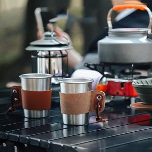 Coffee Grinders and Pour Over Kettle in Modern Luxury Travel Set with Manual