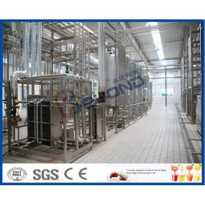 1500LPH UHT Milk Processing Line , Milk Powder Fresh Milk UHT Dairy Processing
