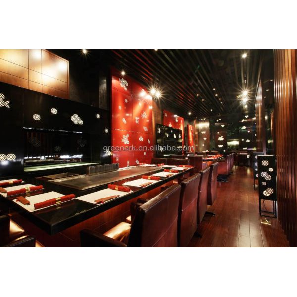 Commercial Teppanyaki Grill Table with Beef Mutton Chicken Cooking Capabilities