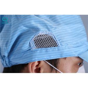 Washable Anti Static Hat , Unisex Clean Room Cap SGS Certificated