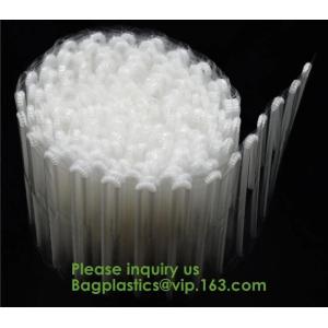 PLA Drinking Straws, CPLA Giant Straws, Individually Wrapped, Plant Based