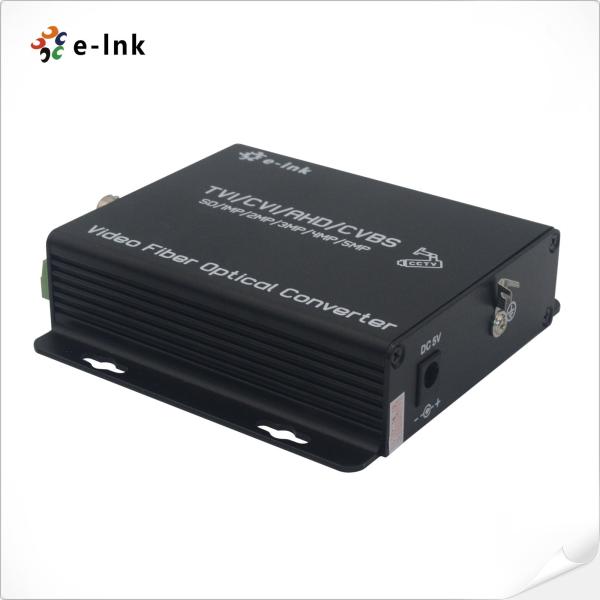 Buy Video Fiber Converter 1Ch 5MP HD-Video 4-In-1 Video Fiber Converter Fiber Media Converter at wholesale prices