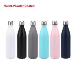 Vacuum Insulated Powder Coated Water Bottles Stainless Steel